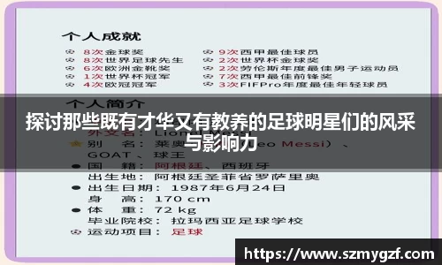 探讨那些既有才华又有教养的足球明星们的风采与影响力